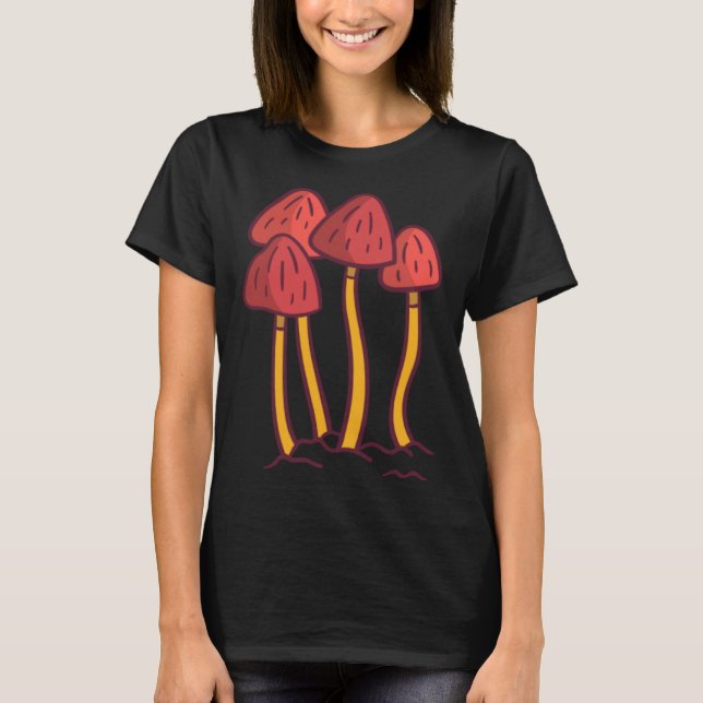 Camiseta Mycology Fungi Foraging Mushroom Whisperer Red Shr (Frente)
