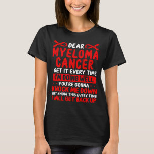 Camiseta Myeloma Cancer Sensibilização Fita do Mês do Cance