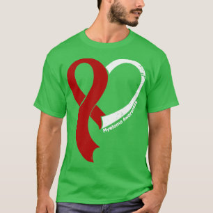Camiseta Myeloma Consciência Esperança Amor Fita Coração Fe