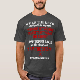 Camiseta Myeloma Consciência Eu Sou A Tempestade Nesta Famí