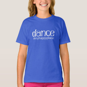 Camiseta #myhappyplace da dança - real