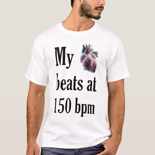 Camiseta MyHeartBeatsAt150bpm (Frente)