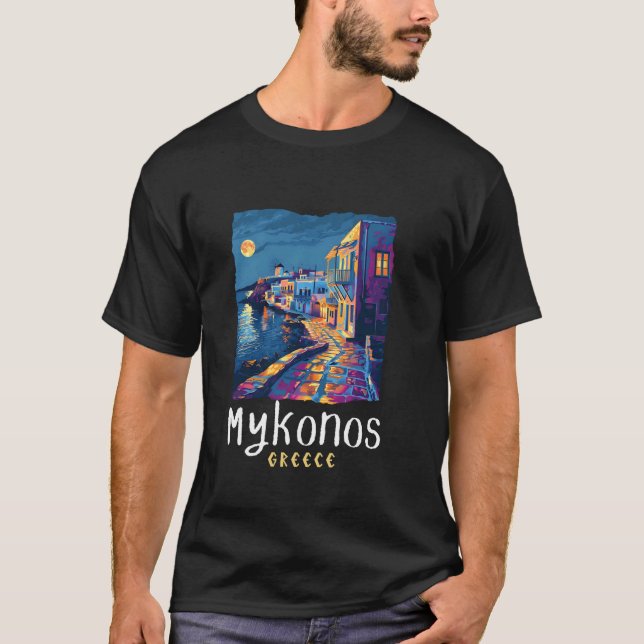 Camiseta Mykonos Grécia Mykonos (Frente)