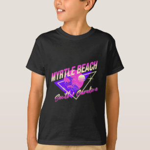 Camiseta Myrtle Beach Carolina do Sul 80s Retro Férias Sc