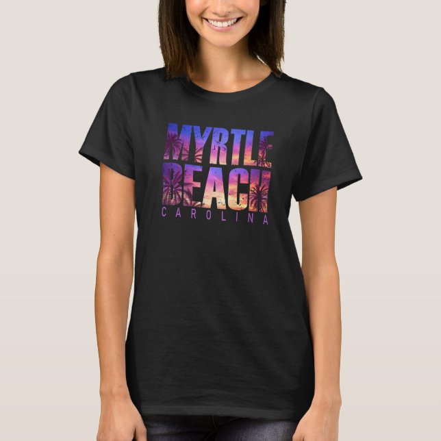 Camiseta Myrtle Beach Carolina Summer Vacation Matching Fam (Frente)