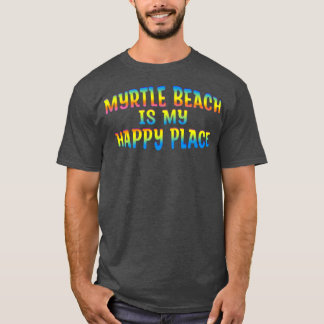 Camiseta MYRTLE BEACH Colorida É O MEU LUGAR FELIZ