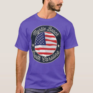 Camiseta Myrtle Beach - Patriotic South Carolina Souvenir T