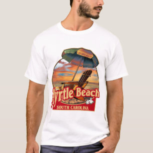 Camiseta Myrtle Beach SC Beach Scene Design