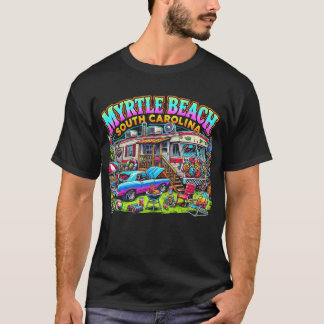 Camiseta Myrtle Beach South Carolina T-Shirt Vibrant Retro