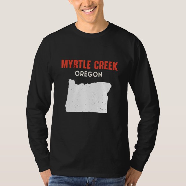 Camiseta Myrtle Creek Oregon USA State America Travel Orego (Frente)