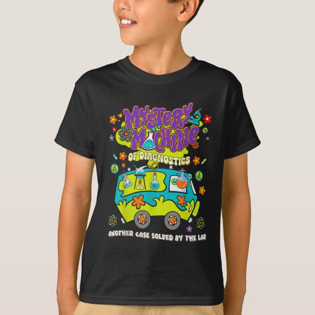 Camiseta Mystery Machine Of Diagnostics Lab Semana 2025 Med (Frente)