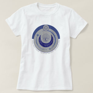 Camiseta Mystic Eye & Crescent Moon - Símbolo oculto latino
