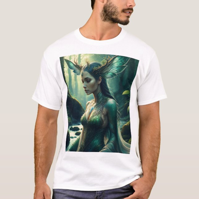 Camiseta Mystic Forest Guardian – Enchanted Streamlight (Frente)