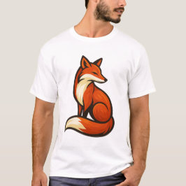 Camiseta Mystic Fox Elegance – Bold Artistic T-Shirt Design