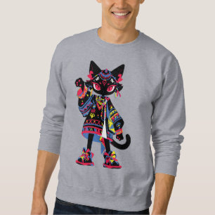 Camiseta Mystic Kawaii Cat – Espírito Tribal Color