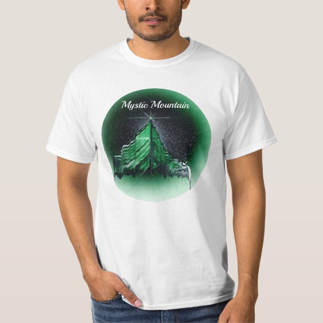 Camiseta Mystic Mountain Jade Green (Frente)