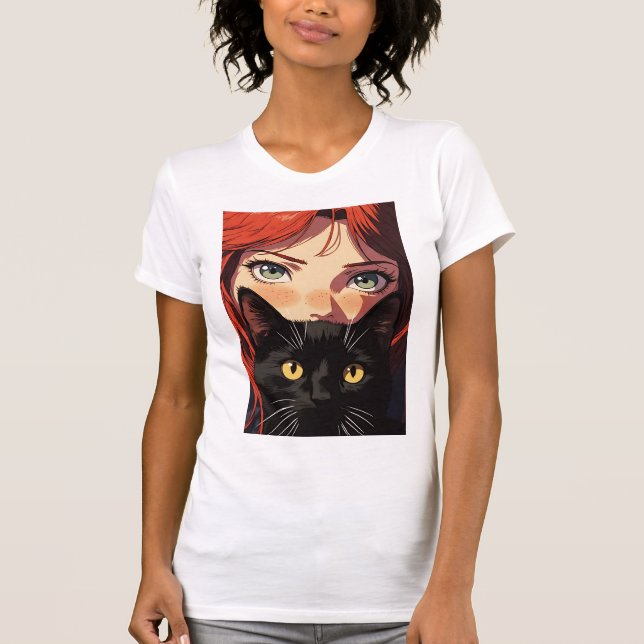Camiseta Mystic Red illustration T-Shirt (Frente)