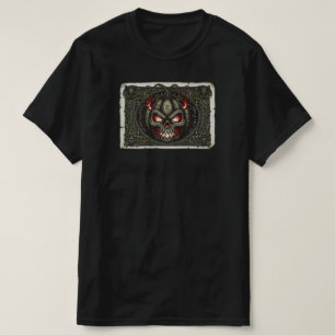 Camiseta Mystic Rune Pumpkin Skull APENAS PRETO