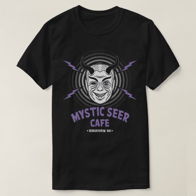 Camiseta Mystic Seer Cafe (Frente do Design)