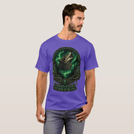 Camiseta Mystic Wolf Norse Rune Celtic Fantasy Art