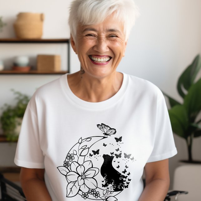 Camiseta Mystical Cat and Moon (Criador carregado)