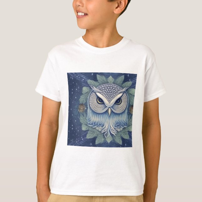 Camiseta Mystical Fantasy Forest Owl (Frente)