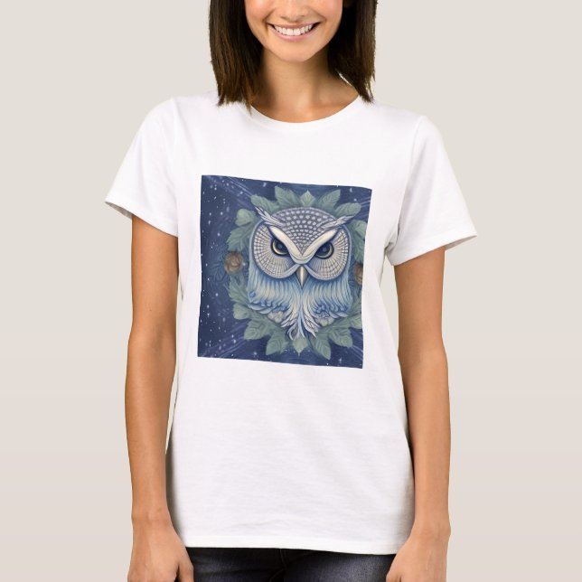 Camiseta Mystical Fantasy Forest Owl (Frente)
