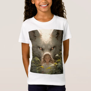 Camiseta Mystical Fantasy Wolf Guardian Anime