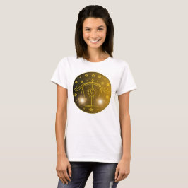 Camiseta Mystical Golden Zodiac Libra