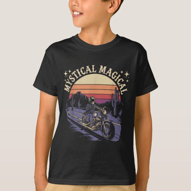 Camiseta Mystical Magical Retro Aesthetic Space Gift Men Wo (Frente)