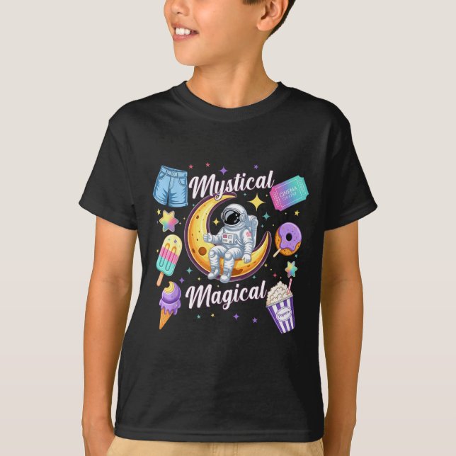 Camiseta Mystical Magical Retro Aesthetic Space Men Women K (Frente)