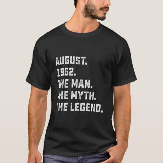 Camiseta Myth Legend August 1962 61St 61