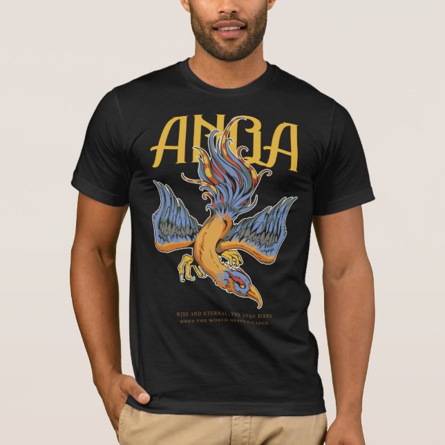 Camiseta Mythic Anqa - Fenix da Chama Eterna (Frente)