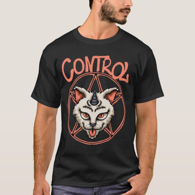 Camiseta Mythical Cat Head streetwear  (Frente)