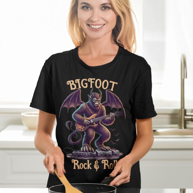 Camiseta Mythical Rockstar: Bigfoots Guitar Solo (Criador carregado)