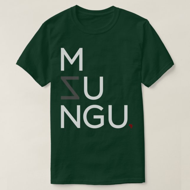Camiseta Mzungu (Frente do Design)