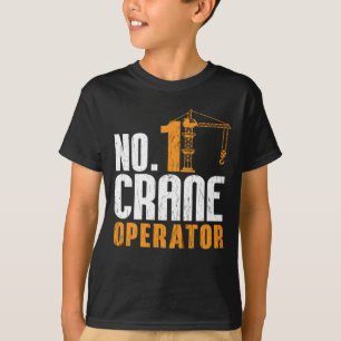 Camiseta N.º 1 Local do Trabalhador de Construção de Operad