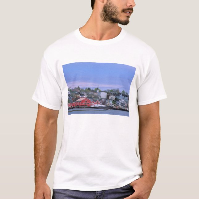 Camiseta N.A. Canadá, Nova Escócia. A perspectiva de Lunenb (Frente)