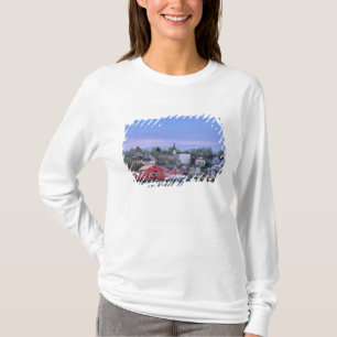 Camiseta N.A. Canadá, Nova Escócia. Uma vista de Lunenburg,