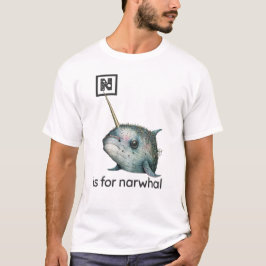 Camiseta N é para o T-Shirt Narwhal