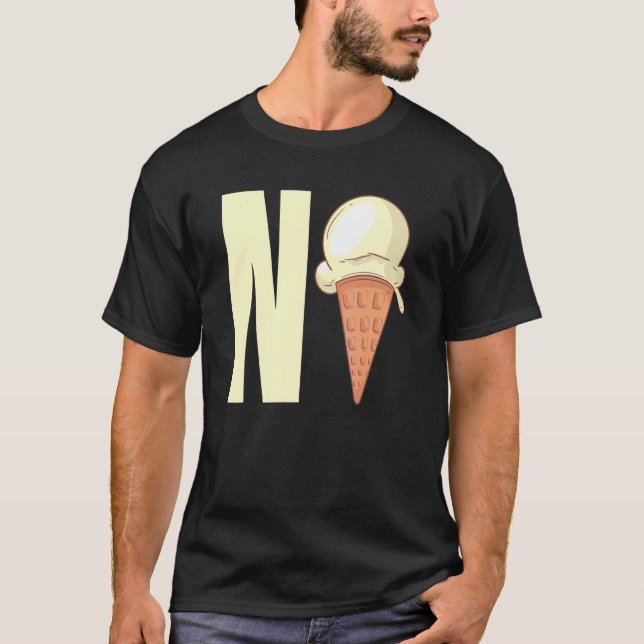Camiseta N Ice Nice Piada N Sorvete Word Memória (Frente)