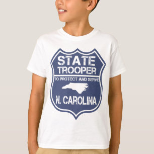 Camiseta N. polícia estadual de Carolina a proteger e