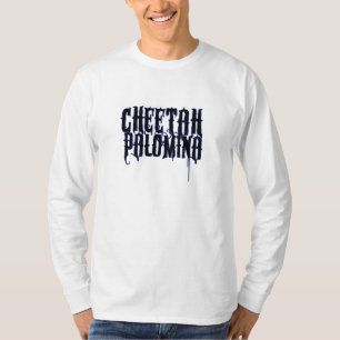 Camiseta N preto LS azul T branco