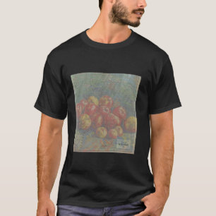 Camiseta n.y, maçã, mapa antigo, van gogh
