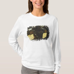 Camiseta Na adega subterrânea: garrafas deitadas em