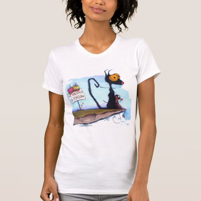 Camiseta Na borda da razão (Frente)