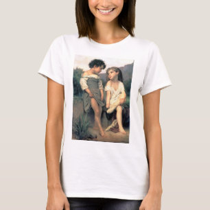 Camiseta Na borda do Brook, Bouguereau