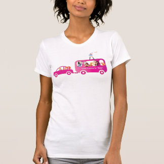 Camiseta Na camisola de alças do ônibus