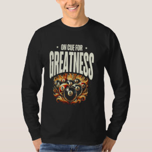 Camiseta Na Dica Para a Grandeza Bilhar Taco Sinuca