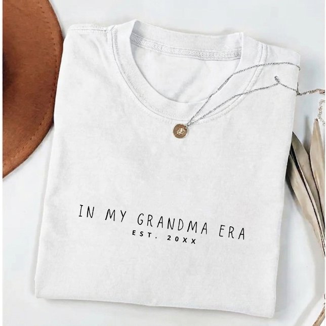 Camiseta Na Era da Minha Avó Presente para Avó (Criador carregado)
